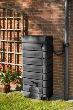 Best OUTSIDE LIVING Récupérateur à eau mural coloris anthracite - 276 L
