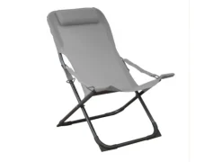Hot Relax de jardin pliant, couleur graphite / perle - PROLOISIRS Easy