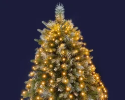 Sale BLACHÈRE ILLUMINATION Robe de sapin lumineuse à 432 micro-LED ambre sur câble noir intérieur/extérieur - 1,80 m