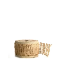 Best CAFFCO Rouleau ruban beige en jute - 4,5 cm x 3 m