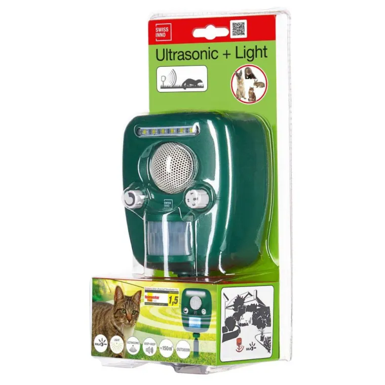 Hot SWISSINNO Répulsif animaux ultrasonique pro