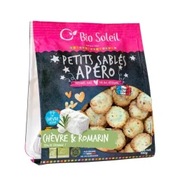 Best BIO SOLEIL Sablés apéritifs chèvre romarin bio Biosoleil - 100 g