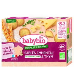 Outlet BABYBIO Sablés emmental & thym - 72 g