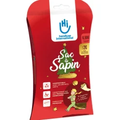 Discount HANDICAP INTERNATIONAL Sac à sapin compostable doré - pour sapins jusqu'à 2,20 mètres
