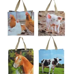 Online ESSCHERT DESIGN Sac de course animaux ferme 39,5x14,5x40 cm