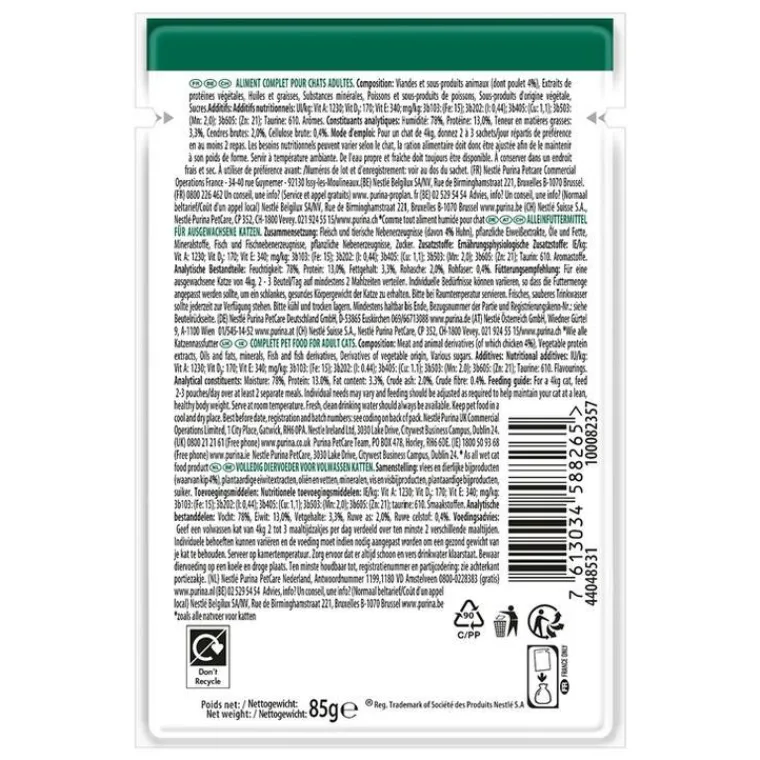 Clearance PRO PLAN Sachet au poulet pour chat stérilisé Purina – 85 gr
