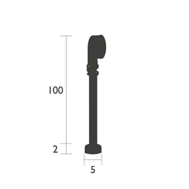 FERMOB Sangle de suspension en polyester avec culot bleu Acapulco pour lampe Aplo - Ø 5 x 100 cm