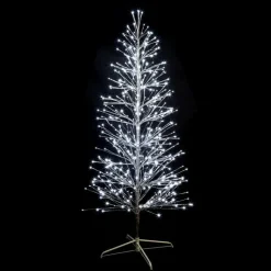 New FESTILIGHT Sapin lumineux LED branches à lumière blanc pétillant sur secteur - 1,80 m