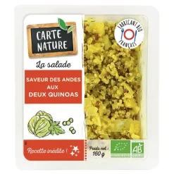 Outlet CARTE NATURE Saveurs des Andes aux deux quinoas bio - 160 g