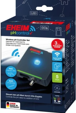 New EHEIM Set contrôleur de pH WIFI pour aquarium coloris noir pHcontrol+e connecté