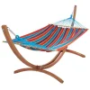 Best JOBEK Set support et hamac EsKapade coloris multicolore Canoa en bois et polypropylène Hamacs - 323 x 125 x 128 cm