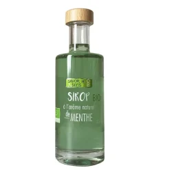New SAVOR & SENS Sirop arôme naturel de menthe Bio - Bouteille 25 cl