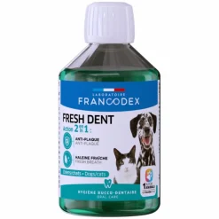 Hot FRANCODEX Solution dentaire rafraîchissante pour chien et chat Fresh Dent - 250 mL