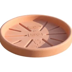 Best EURO 3 PLAST Soucoupe à bord double en plastique Terre de Sienne Euro3plast - Ø 43 cm