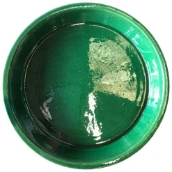 Hot LES POTERIES D'ALBI Soucoupe en terre émaillée vert Jade Les Poteries d’Albi - Ø 18 cm