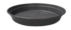 Best COCORIPOT Soucoupe ronde en plastique recyclé gris ardoise - Ø 24 cm