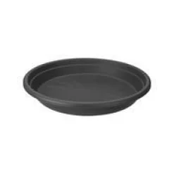 Sale ELHO Soucoupe ronde en plastique recyclé anthracite - Ø 40 cm