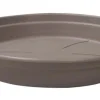 Clearance COCORIPOT Soucoupe ronde en plastique recyclé taupe - Ø 20 cm