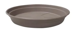 Discount COCORIPOT Soucoupe ronde en plastique recyclé taupe - Ø 30 cm