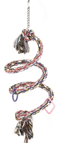 GIRARD Spirale pour perroquet en corde coloris multicolore Tyrol - 60 x 30 cm