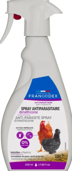 Sale FRANCODEX Spray antiparasitaire pour volaille - 500 ml