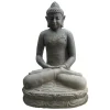 DÉCORIALE Statue de jardin Bouddha assis H 20 cm