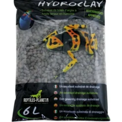 REPTILE PLANET Substrat de drainage pour vivarium tropical coloris gris Hydro Clay - 6 L