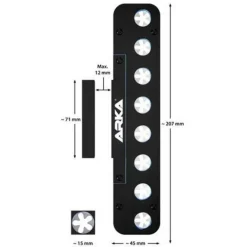 Outlet BLUE CORAL Support à boutures 8 trous, spécifique aquarium, ARKA MyReef Frag Rack