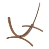 New JOBEK Support fixe pour hamac coloris beige en bois - 350 x 136,5 x 125 cm