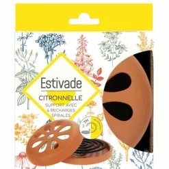 Clearance ESTIVADE Support spirale terre cuite avec 6 spirales citronnelle coloris marron Denis & Fils