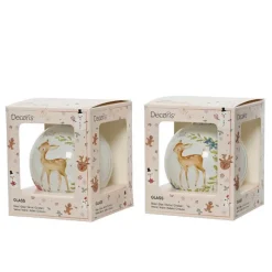 Sale KAEMINGK Suspension boule coloris bleu en verre - Ø 8 cm