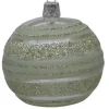 Clearance Suspension boule décorative Traditionel coloris vert en verre - Ø 7 cm