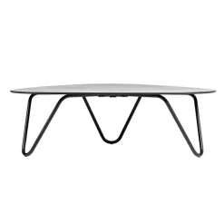 Discount LAFUMA MOBILIER Table basse Cocoon ciment coloris noir en HPL Lafuma - 96 x 102 x 33 cm