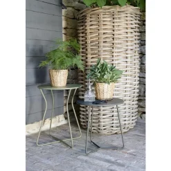 Online FERMOB Table basse cocotte coloris romarin de 34 x 36 xcm