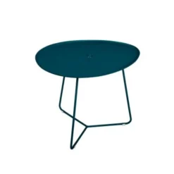 Clearance FERMOB Table basse cocotte bleu acapulco L44,5xl55xh43,5