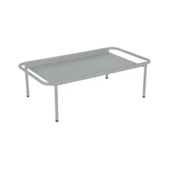 Best FERMOB Table basse déportée Coolside coloris gris en acier - 115 x 63 cm