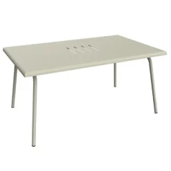 Sale FERMOB Table basse Monceau rectangulaire coloris gris en acier - 92 x 57 cm