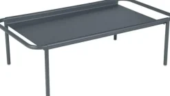 Discount FERMOB Table basse Coolside coloris gris en acier - 115 x 63 cm