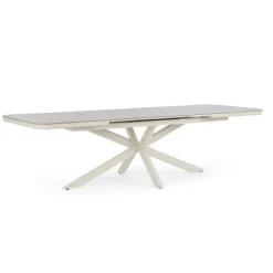 Discount BIZZOTTO Table extensible en aluminium et pierre sintérisée Pascal Pélican