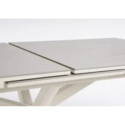 Discount BIZZOTTO Table extensible en aluminium et pierre sintérisée Pascal Pélican