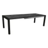 Hot STERN Table extérieure coloris noir en aluminium - 174 x 214 x 254 x 90 cm
