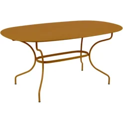 Clearance FERMOB Table ovale en acier Opéra - 160 x 90 x 74 cm