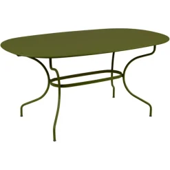 Clearance FERMOB Table ovale en acier Opéra - 160 x 90 x 74 cm