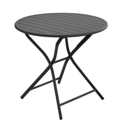 Outlet Table pliante ronde en aluminium Max - Ø 80 x H 74 cm