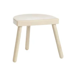Sale Tabouret demi-cercle en bois de manguier naturel - 30 x 24,8 x 4 cm