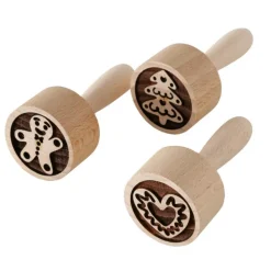 Outlet BOLTZE Tampon à biscuits en bois Ginger - Ø 4 x H 8 cm