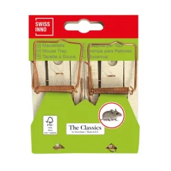 New SWISSINNO Tapette à souris en bois certifiée FSC® Swissland The Classics - Les 2 pièces