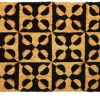 Outlet SWEETSOL Tapis brosse en coco beige imprimé noir  Noga - 60 x 40 cm