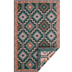 FAB HAB Tapis coloris multicolore en polypropylène recyclé - 120 x 180 cm