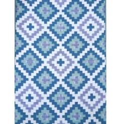 Sale Tapis d'extérieur en polypropylène recyclé bleu Piscine - 240 x 150 cm